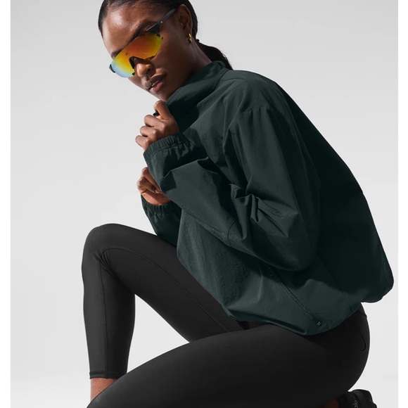 Light Weight Takeaway Track Pullover  limited  color charcoal green (sold out - Picture 5 of 11